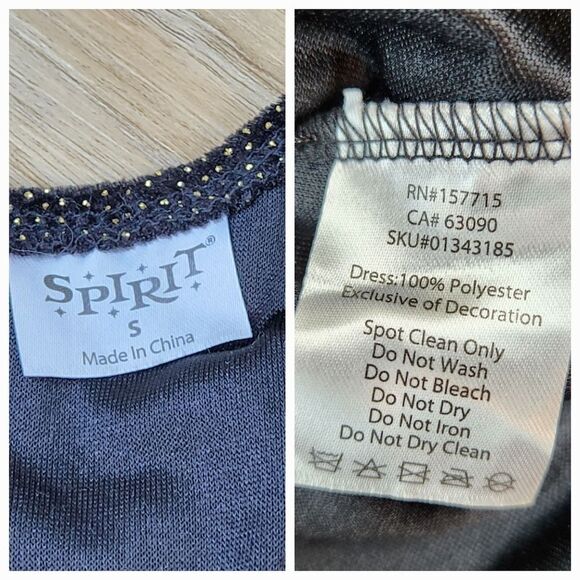 💜Black & Gold Flapper Costume Dress Small - Picture 14 of 16